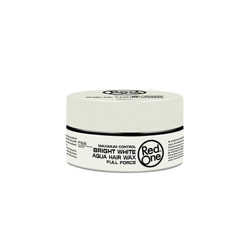Cera con Brillo RedOne - Bright White Aqua Hair Wax 150ml. Cera Con Brillo y Aroma a Uva